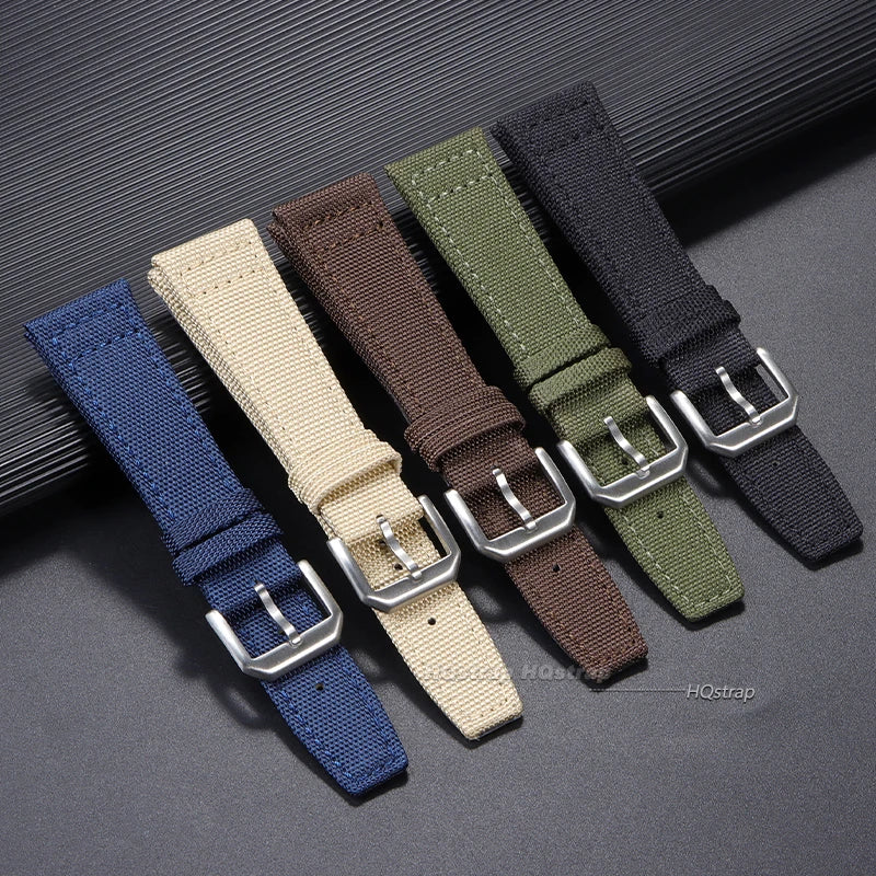 CowLost | bracelets-product_id-nylon-canvas-waterproof-watch-strap-for-iwc-pilot-20-22mm-unisex-sport-wristband |2