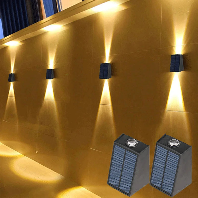 CowLost | product_id-2-led-solar-waterproof-outdoor-wall-lamps-up-down-lighting-for-garden-balcony-street-villa |1