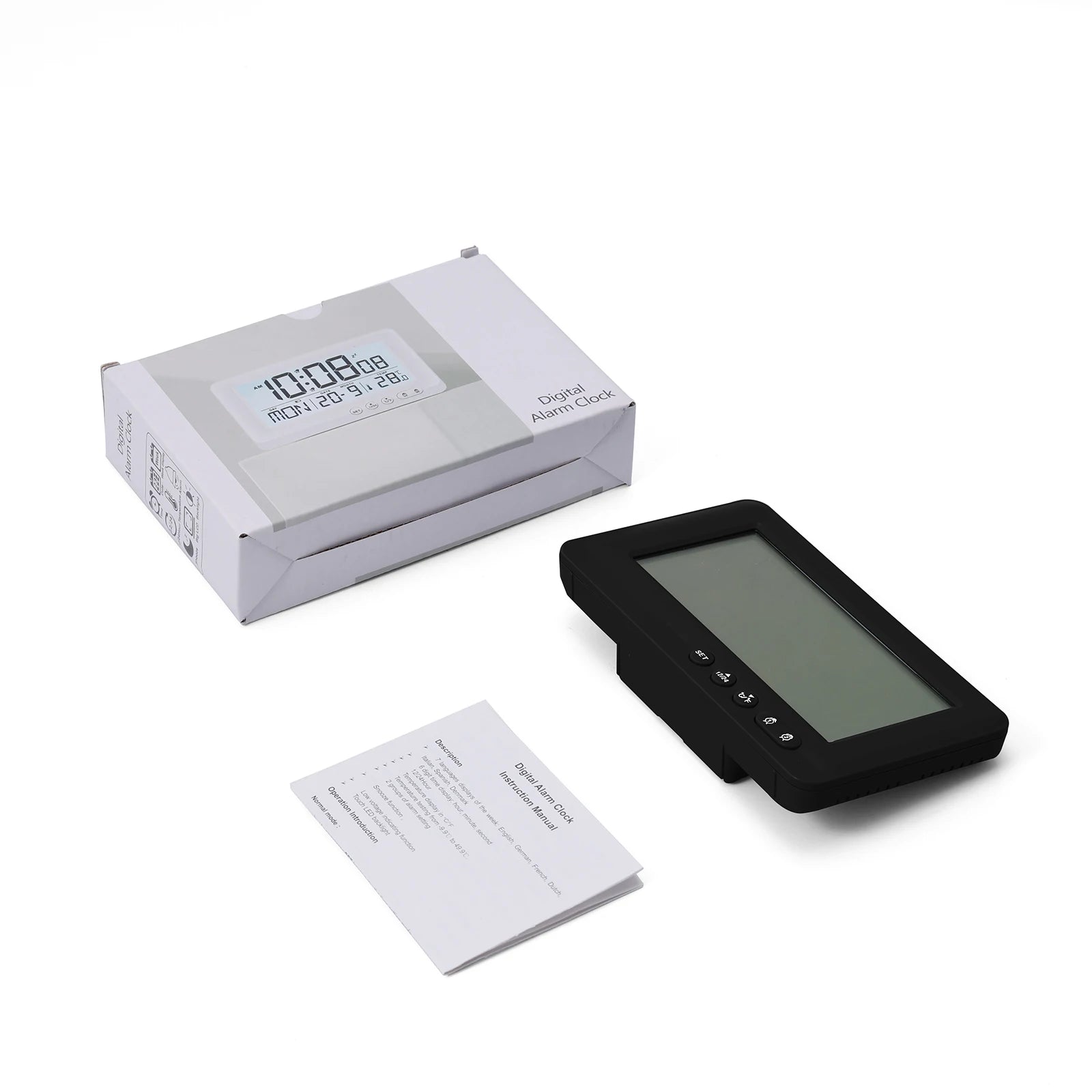 ORIA Digital Travel Alarm Clock with LCD, Dual Alarms & Calendar for Bedroom Office