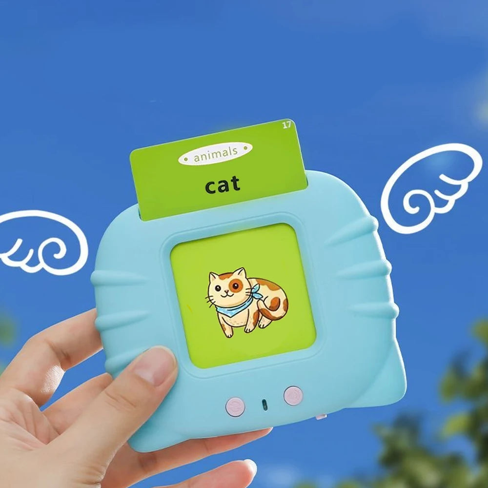 Talking Flashcards Early Education Electronic Montessori Toy for Kids Toddlers Preschool Gift