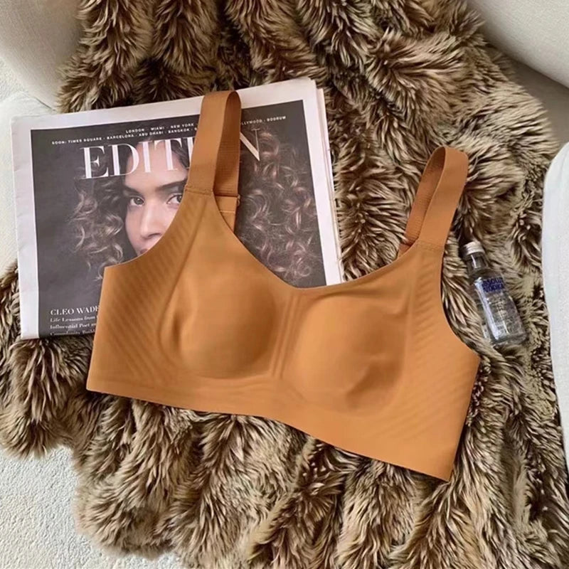 CowLost | product_id-womens-seamless-ultra-thin-wire-free-large-bra-with-rabbit-ears-design |11