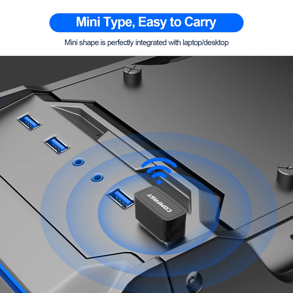 CowLost | comfast-mini-usb-wifi6-dongle-network-card-2-4ghz-wi-fi-lan-adapter |6
