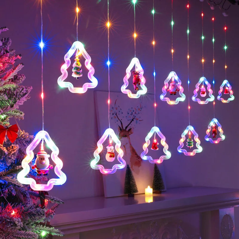 CowLost | product_id-led-usb-christmas-star-santa-curtain-string-lights-for-bedroom-and-living-room |24