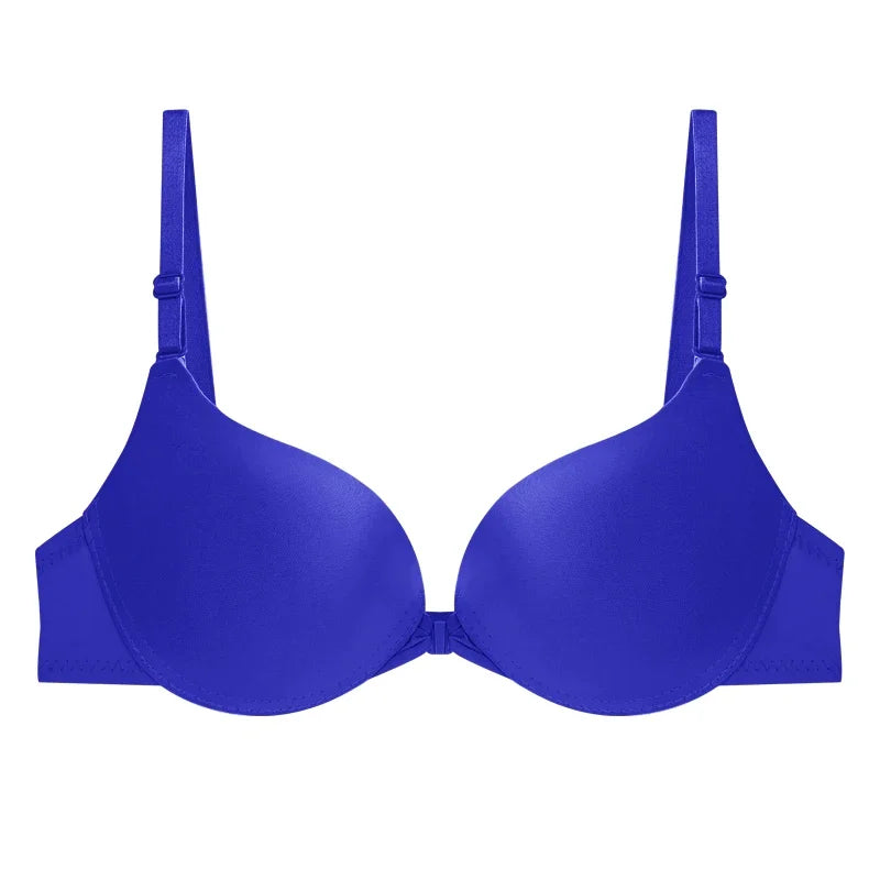 CowLost | sexy-push-up-bra-womens-front-buckle-bras-solid-seamless |14