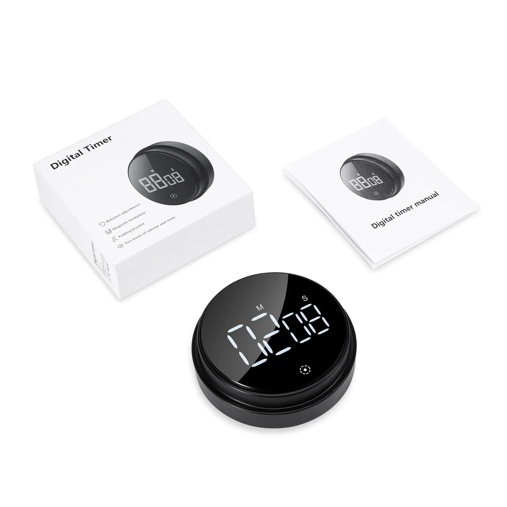 ORIA Magnetic LED Digital Kitchen Timer Countdown Stopwatch Alarm Clock