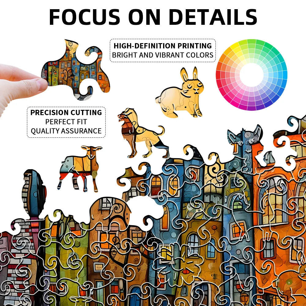 CowLost | product_id-unique-cartoon-city-wooden-jigsaw-puzzle-with-irregular-shapes-creative-gift-for-christmas-birthday-and-holidays |3