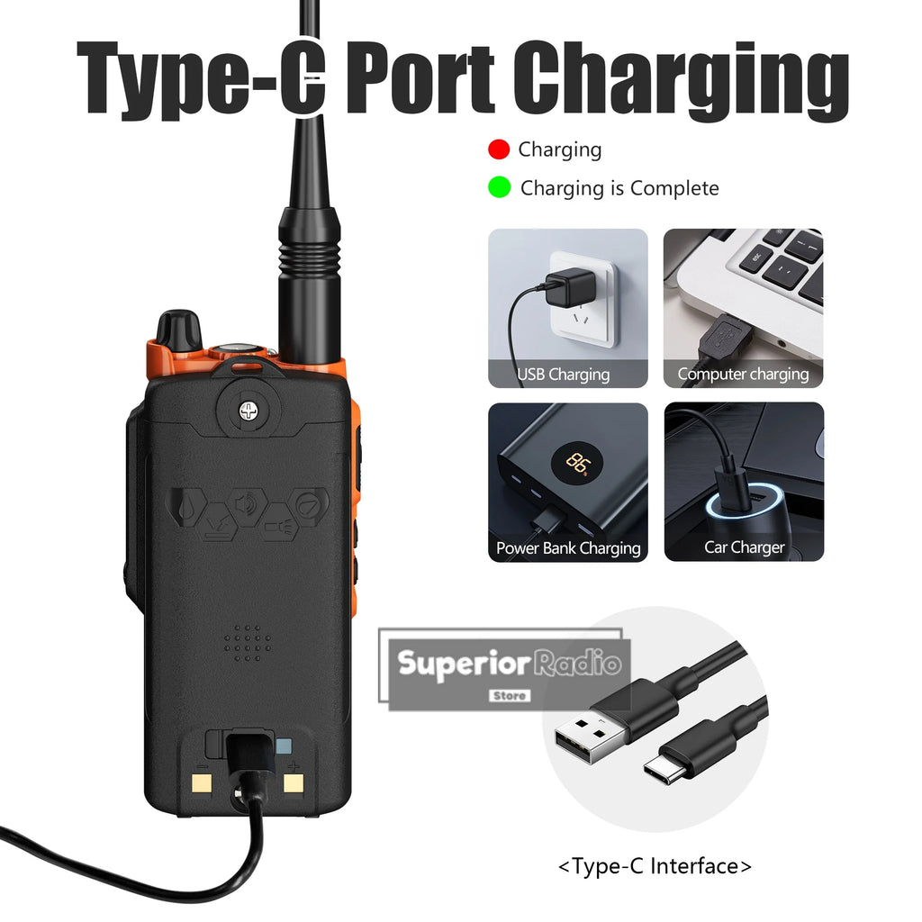 CowLost | mobile-phone-cases-baofeng-uv-68-pro-max-v2-walkie-talkie-ip67-waterproof-usb-c-charger-long-range-fm-radio-128-channels |15
