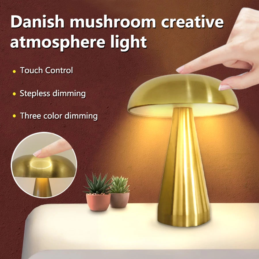 CowLost | product_id-retro-mushroom-led-touch-sensor-rechargeable-table-lamp-for-bedroom-bar |4