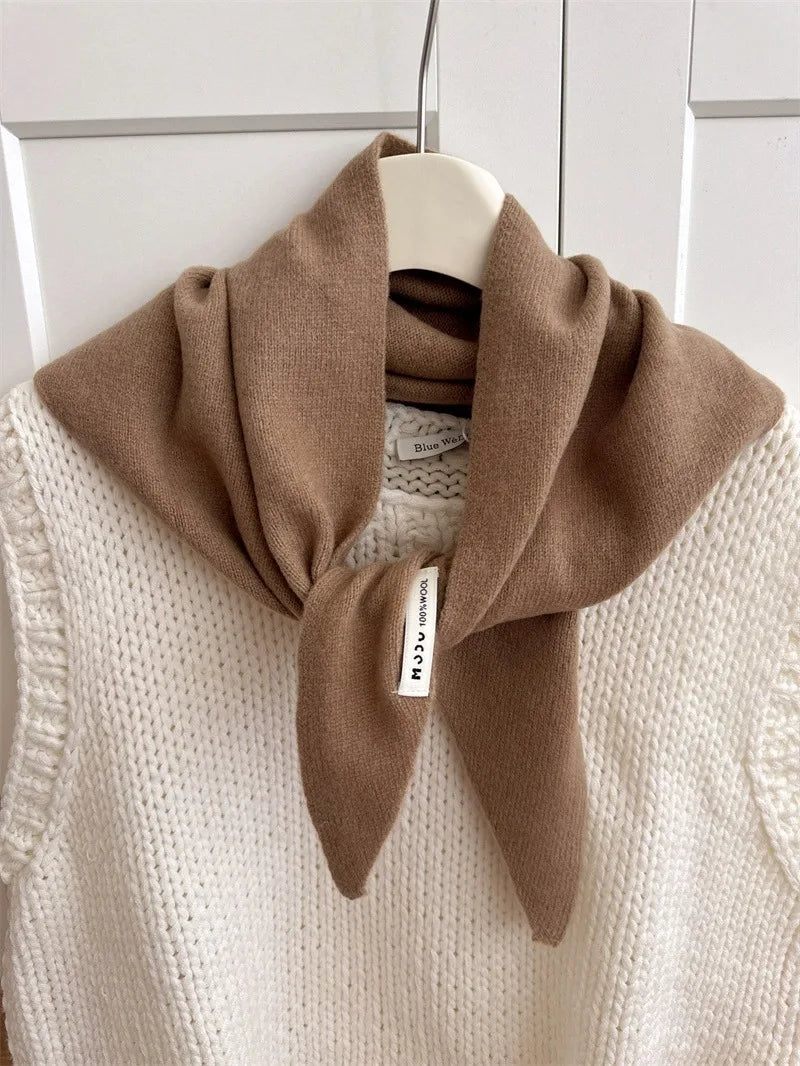 CowLost | british-korean-triangle-scarf-niche-wool-triangular |47
