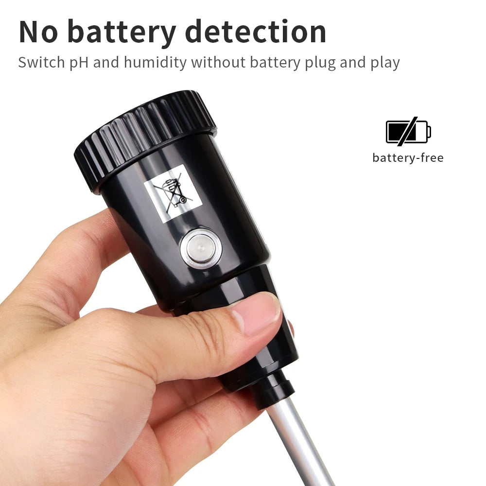 Handheld Digital Soil PH & Moisture Tester Waterproof Meter for Garden Plants