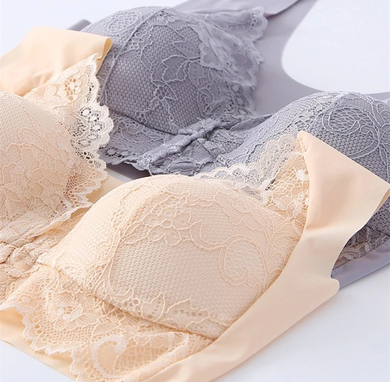 CowLost | product_id-wireless-front-buckle-large-lace-bra-vest-with-beautiful-back-for-women |11