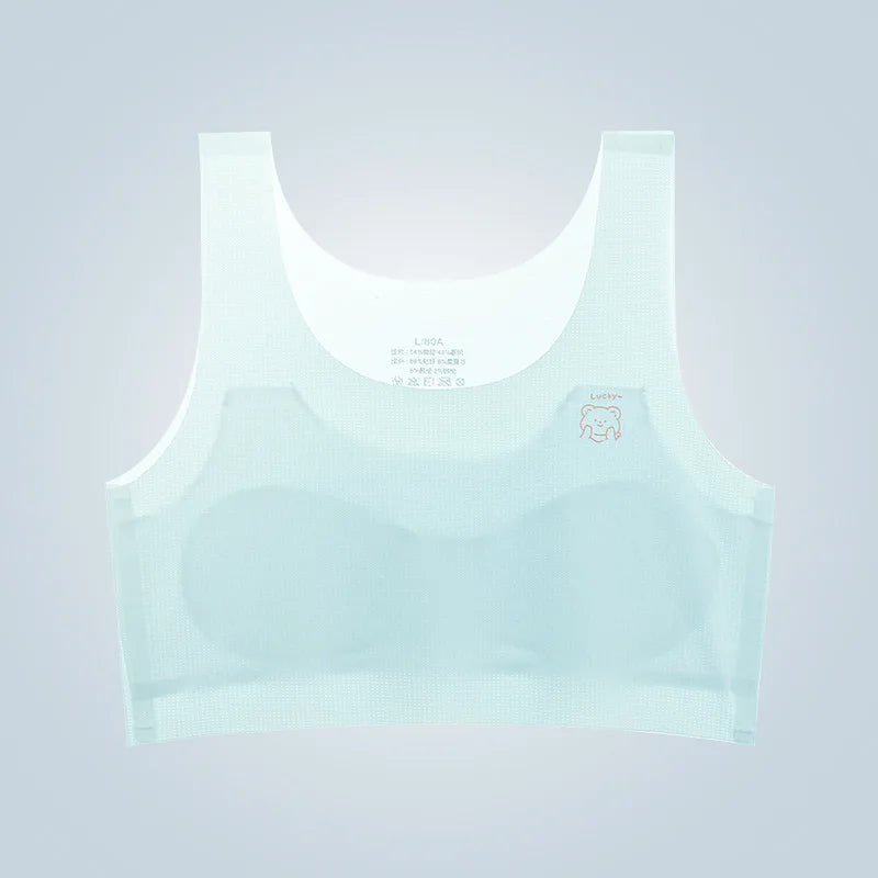 CowLost | product_id-wireless-solid-color-sports-tube-top-training-bra-for-teenage-girls-comfortable |26