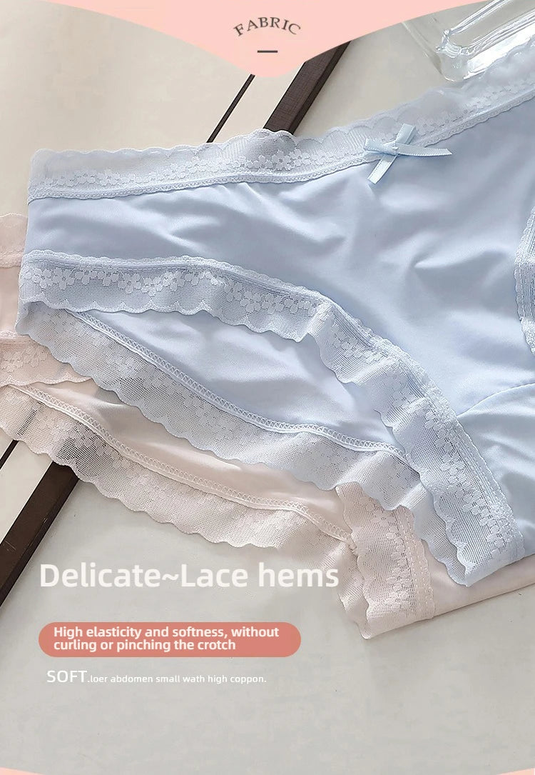CowLost | activewear-pants-3pcs-seamless-ice-silk-lace-panties-set |26
