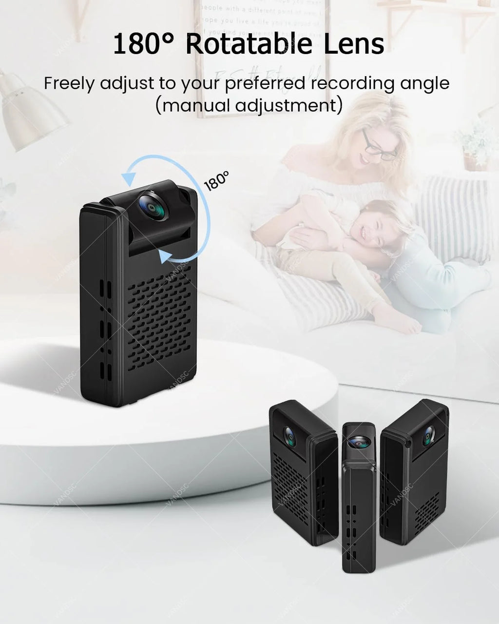 CowLost | product_id-vesafe-mini-4k-wifi-security-camera-with-180-rotating-lens-cloud-sd-storage-motion-detection-no-wifi-recording |4