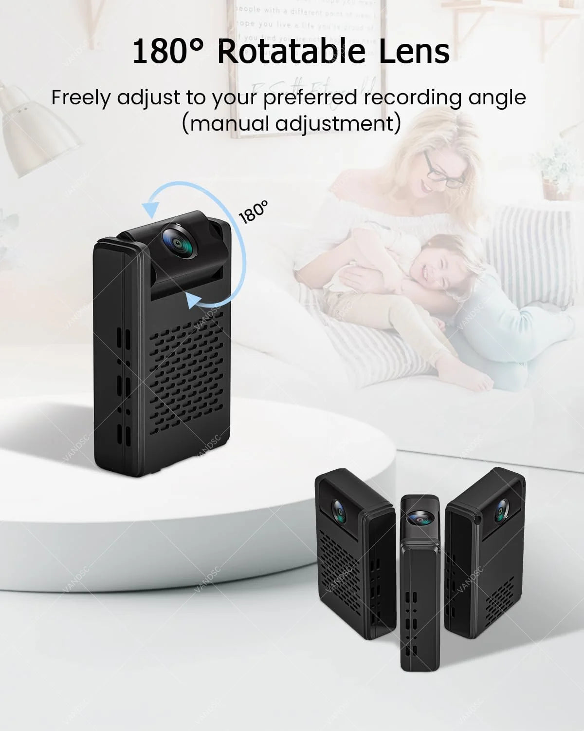 CowLost | product_id-vesafe-mini-4k-wifi-security-camera-with-180-rotating-lens-cloud-sd-storage-motion-detection-no-wifi-recording |4