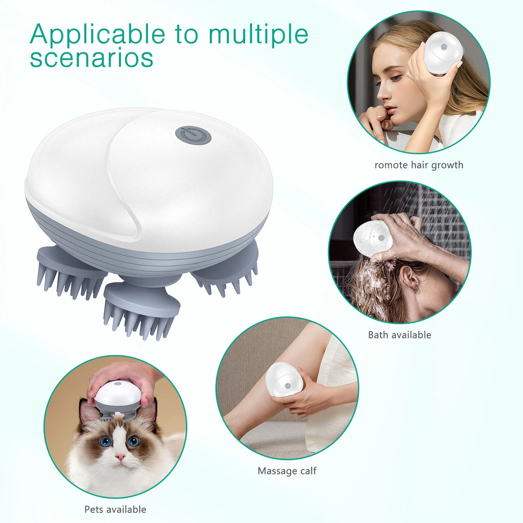 ORIA Handheld Electric Cat Massager for Relaxation and Hair Growth