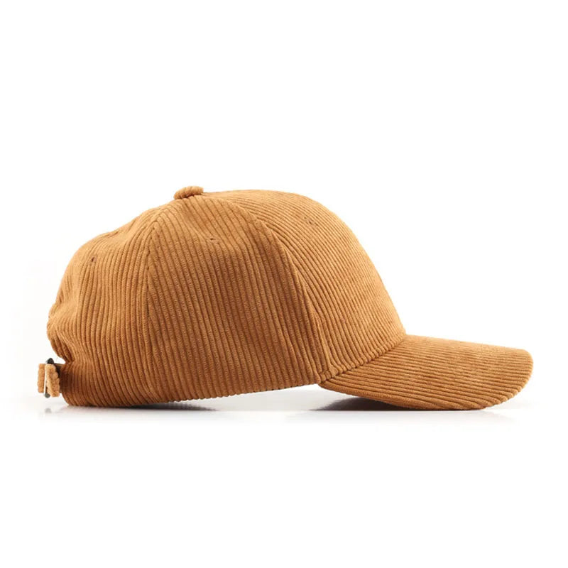 CowLost | corduroy-baseball-cap-for-women-men-new-cotton-solid-color-sunhat |2