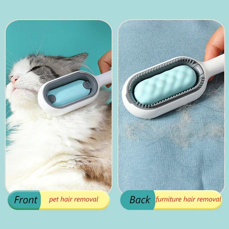 CowLost | pet-beds-double-sided-pet-hair-removal-brush-for-cat-and-dog-grooming |2