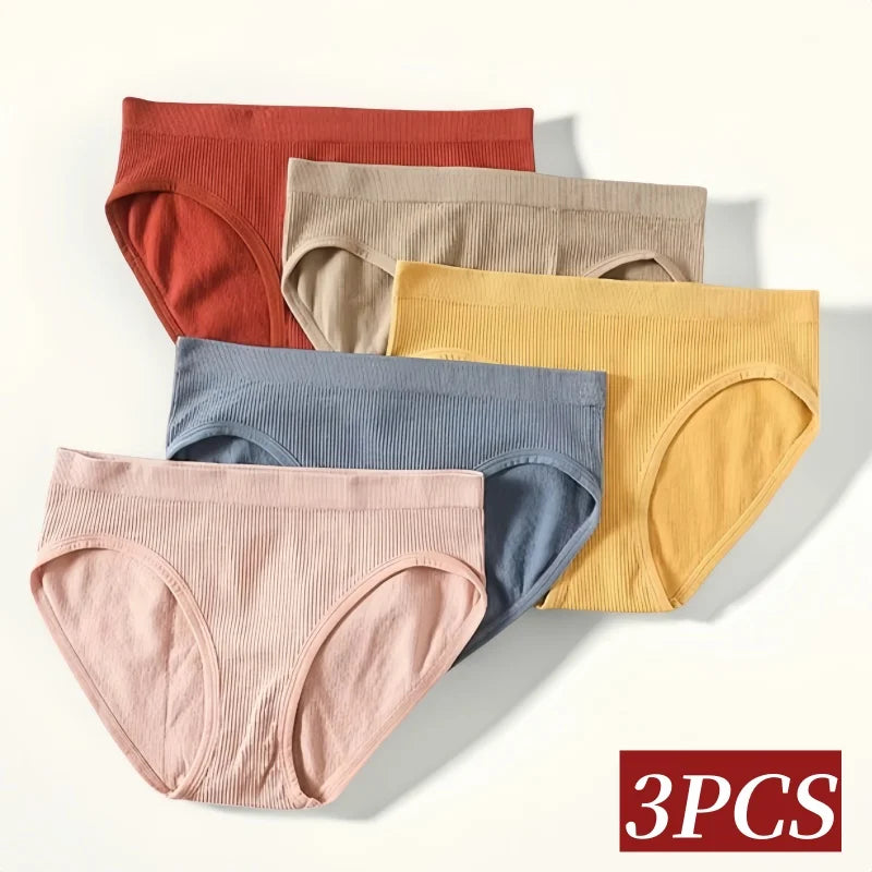 CowLost | product_id-3pcs-womens-seamless-low-rise-full-coverage-briefs |2