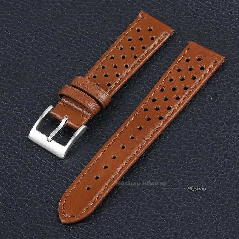 CowLost | product_id-breathable-genuine-cowhide-leather-watch-strap-18mm-22mm-for-tag-heuer-seiko-replacement |20