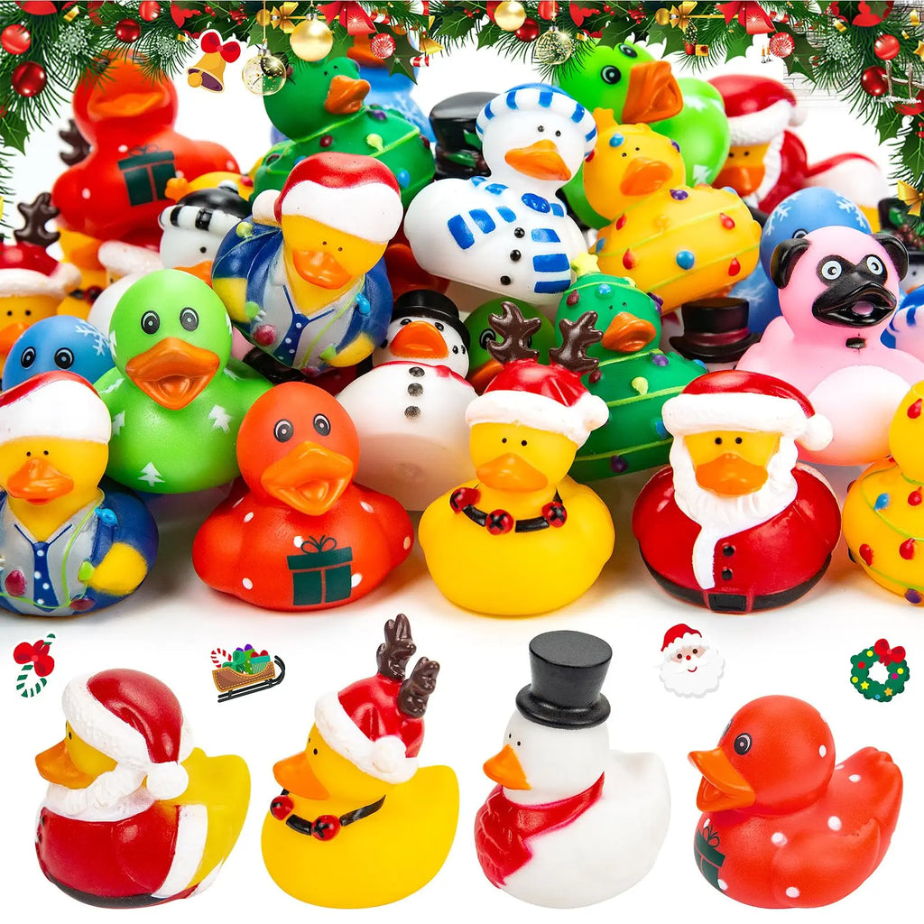 CowLost | product_id-2-6-12-christmas-rubber-ducks-2-16-funny-holiday-duck-toys-for-jeep-ducking-bath-play |1