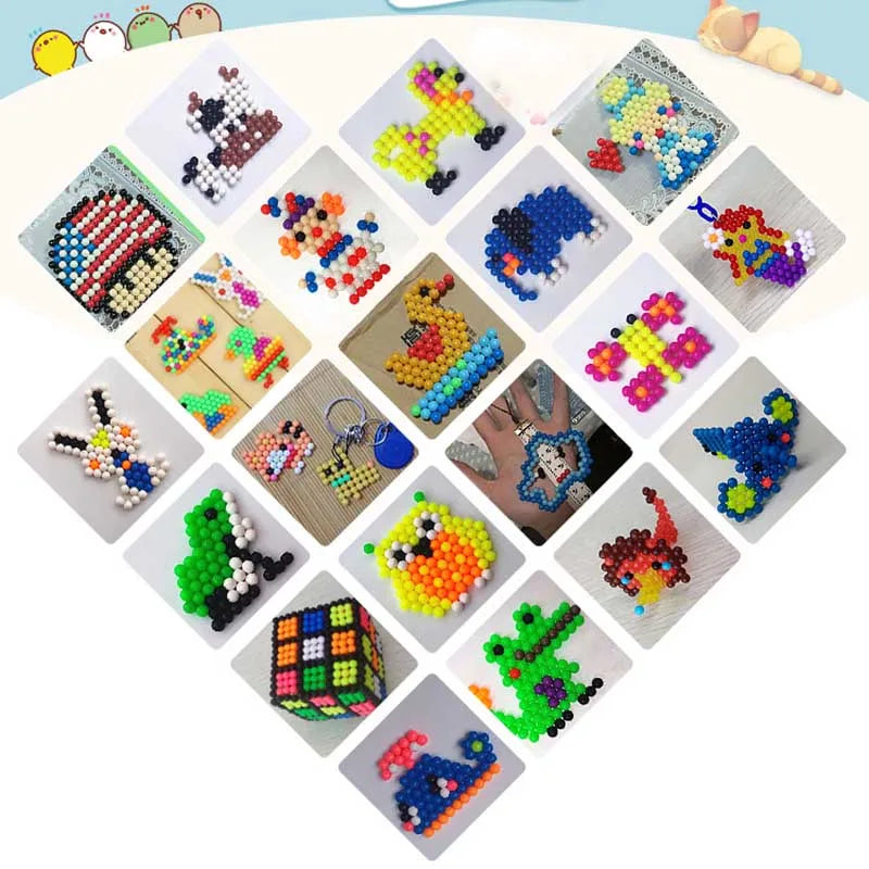 300pcs DIY Water Spray Beads 36 Colors Refill Crystal Puzzle Toy Set