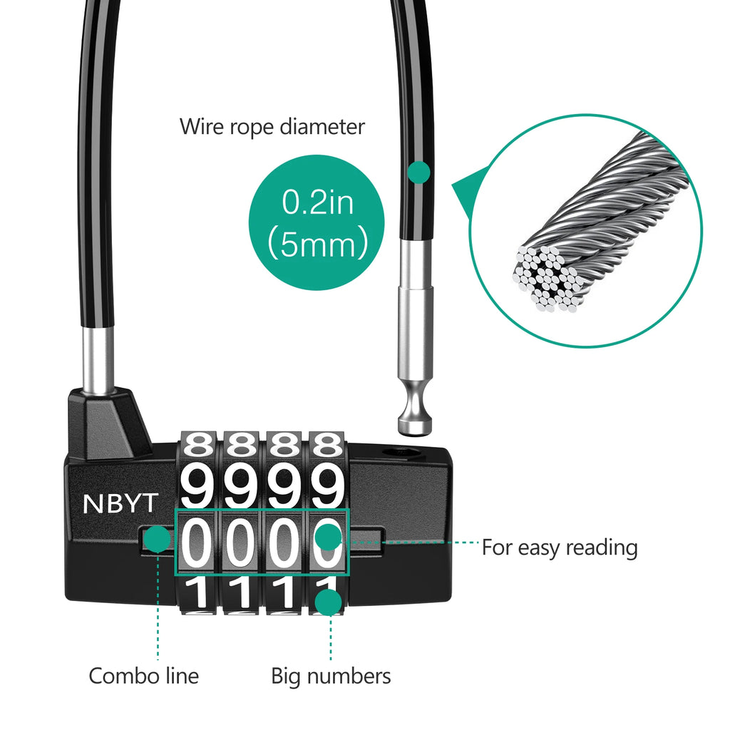 Mini Dial Combination Padlock for Travel, Luggage, Gym Security