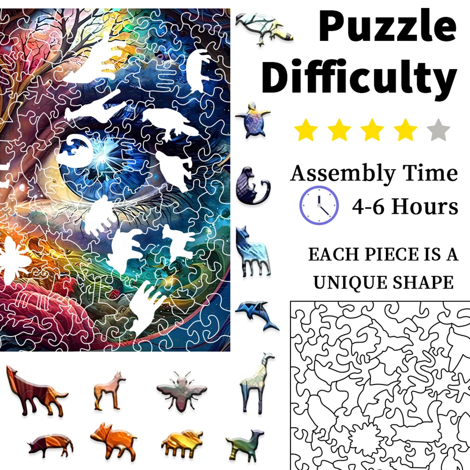 CowLost | product_id-wooden-jigsaw-puzzles-for-adults-fantasy-art-with-magic-animals-mystical-scenes |4