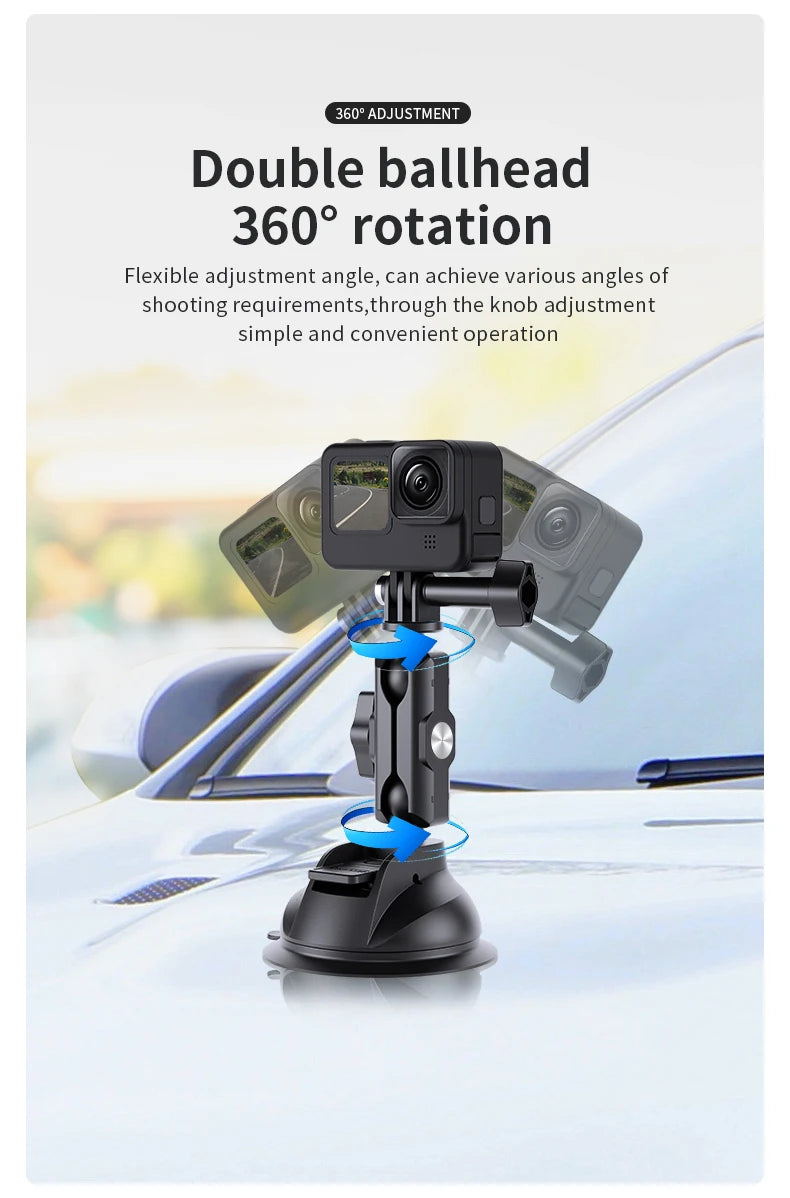 CowLost | telesin-car-phone-action-camera-holder-suction-cup-360-adjustable |9