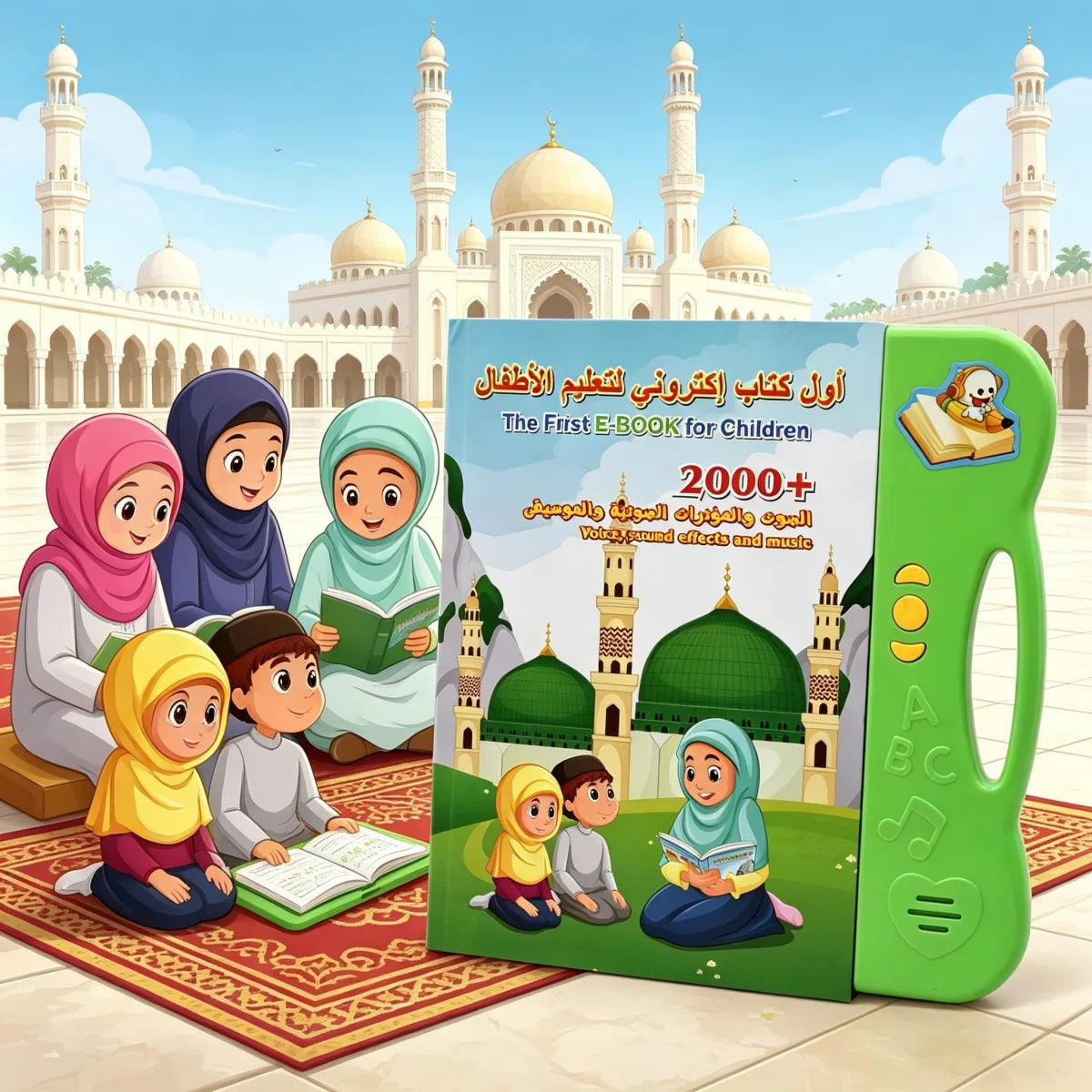 Arabic Sound Book for Learning Alphabets and Speech Therapy Toys Preschool Activity