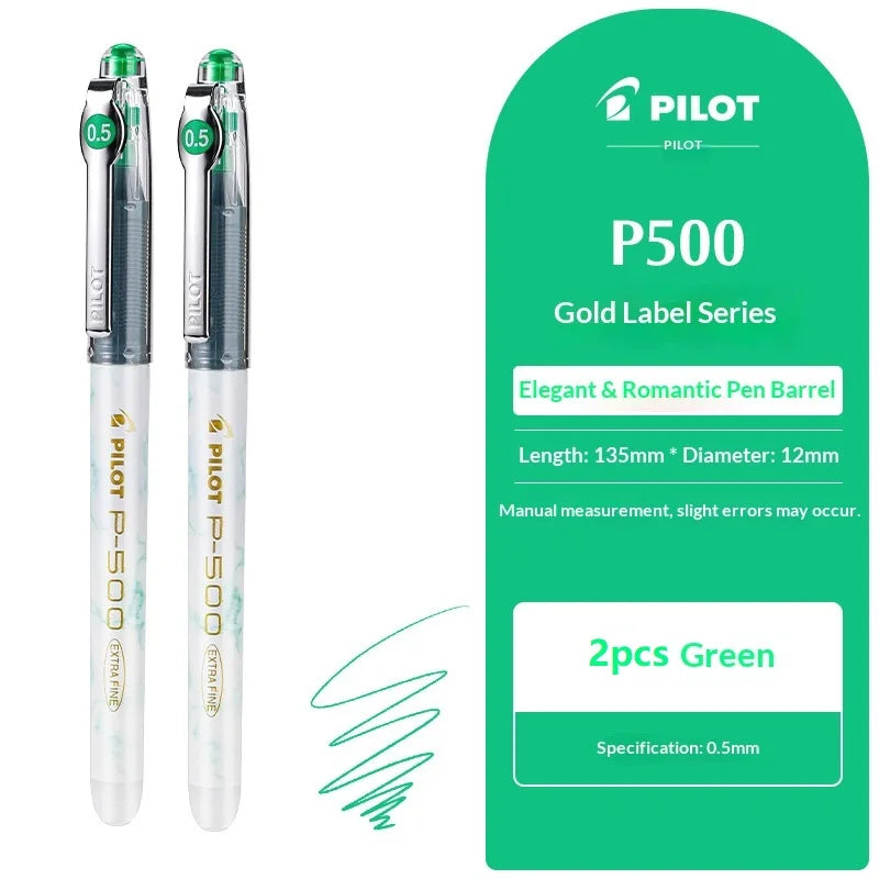 CowLost | product_id-pilot-p500-gold-series-0-5mm-gel-pen-6-colors-anti-smudge-marble-design-ideal-for-students-exams |40
