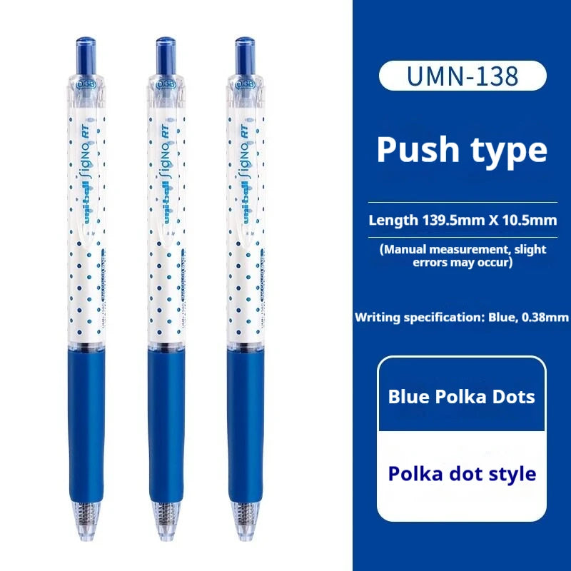 CowLost | product_id-uni-ball-signo-umn-138s-limited-polka-dot-gel-pen-0-38mm-retractable-fine-point-assorted-colors |46