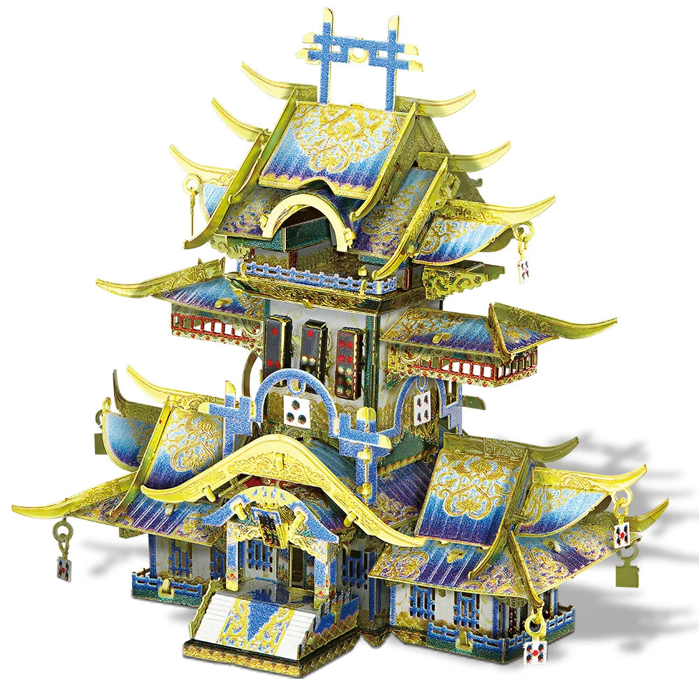 CowLost | fencing-barriers-piececool-3d-metal-puzzle-chinese-ancient-buildings-model-kit |17