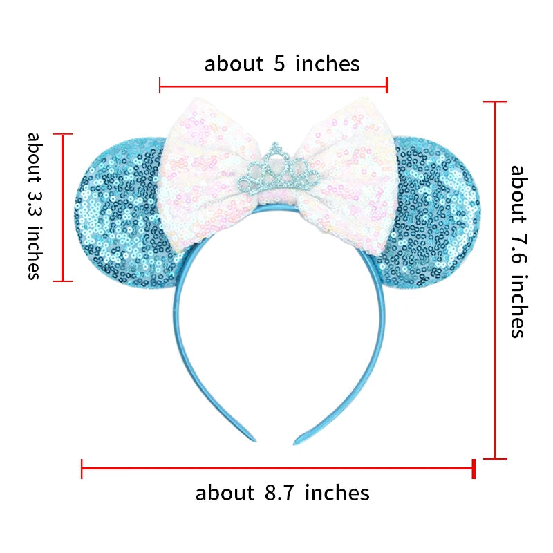 CowLost | glitter-crown-hairband-girls-princess-party-headwear |4