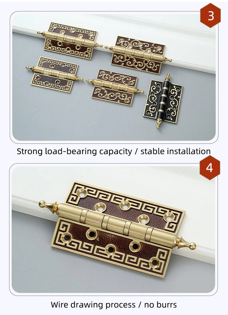 CowLost | kedlo-european-classic-luxury-door-brass-6-5-inch-adjustable-hinge |9