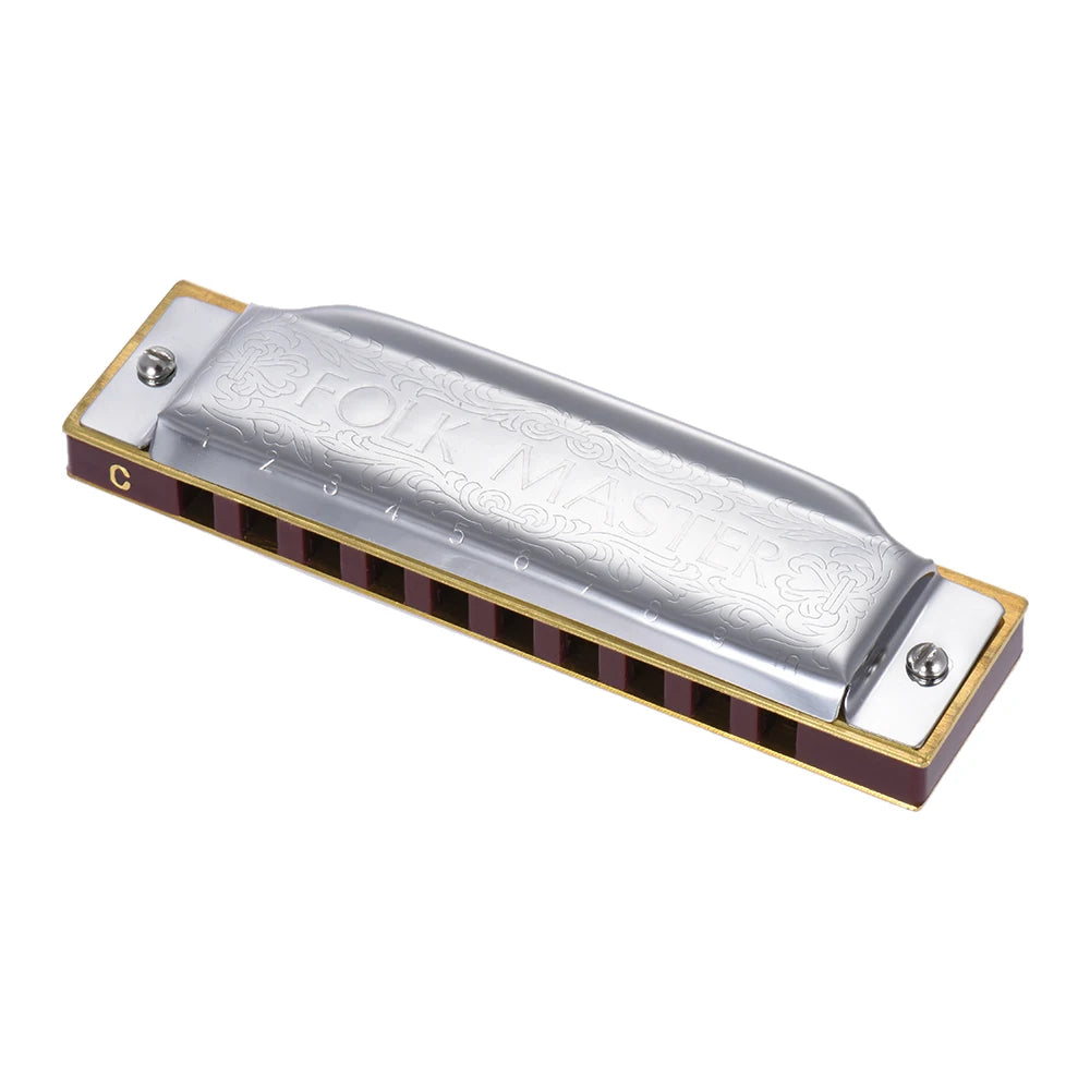 CowLost | product_id-folkmaster-10-hole-diatonic-blues-harmonica-key-of-c-with-20-tones-a-b-e-f-g-standard |16