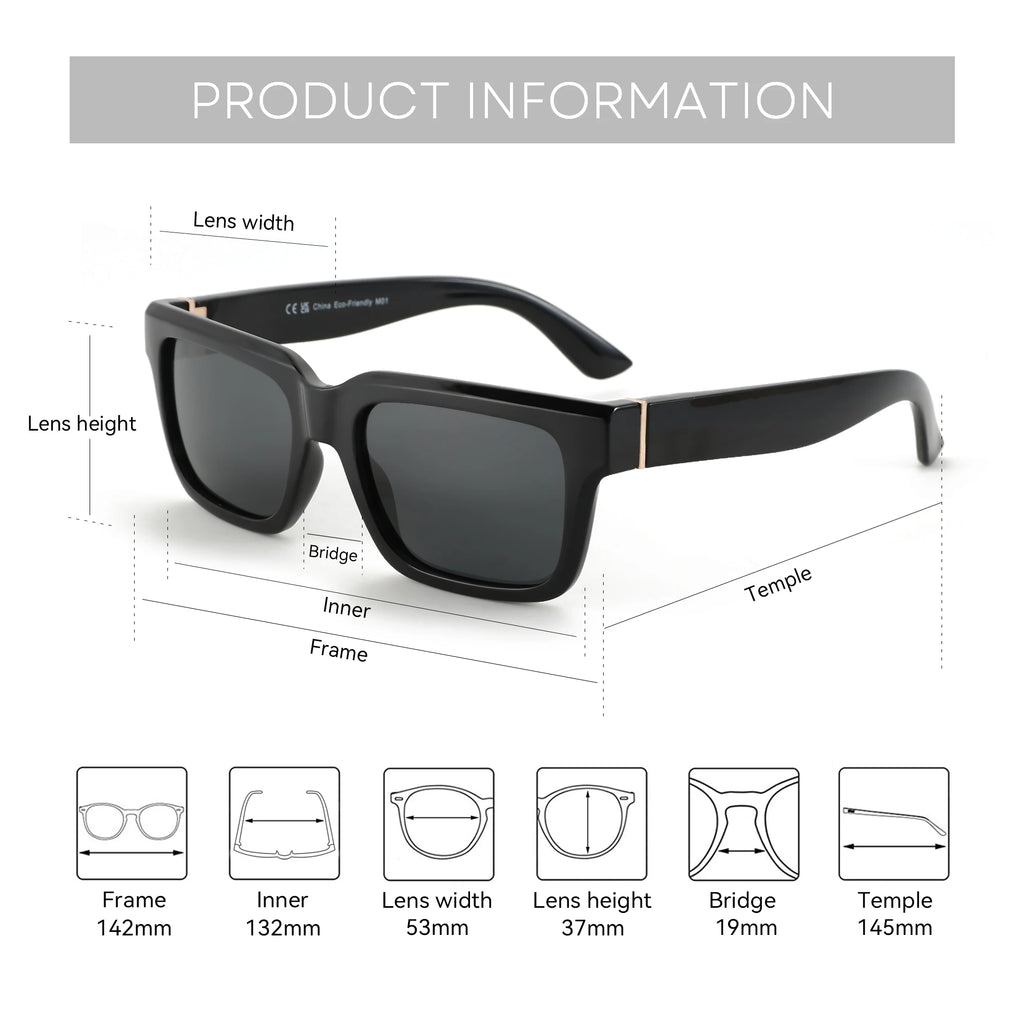 CowLost | zenottic-2026-new-fashion-square-polarized-sunglasses-women-men-uv400-protection |8