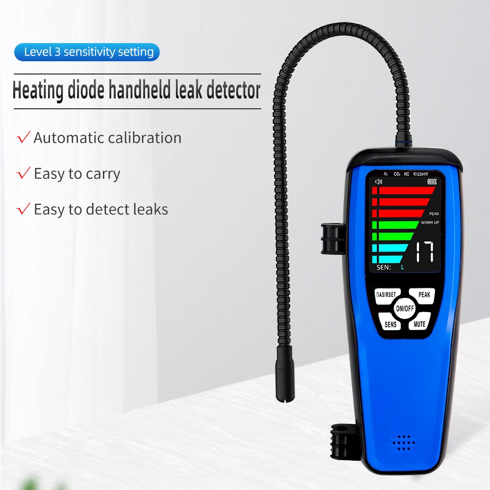LD200 LD600 Halogen & Combustible Gas Leak Detector with 0-100% LEL Alarm and LCD Display