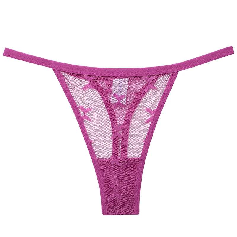 CowLost | activewear-pants-6pcs-women-transparent-mesh-thong-panties-g-string |19