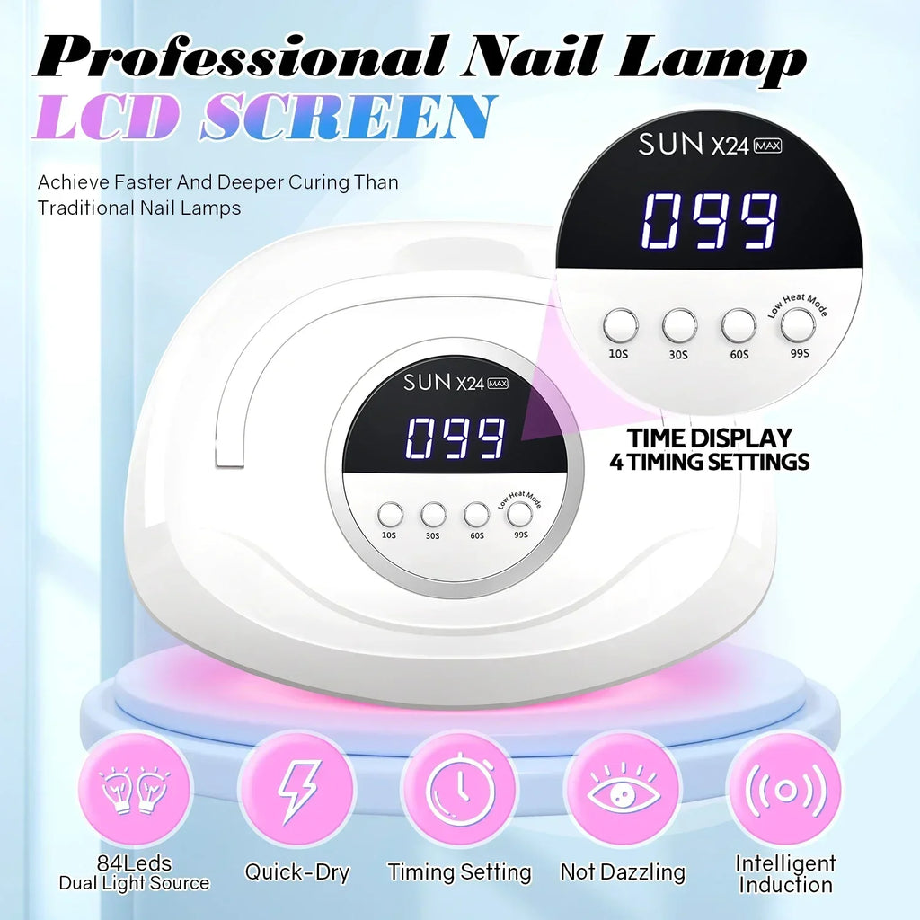 CowLost | uncategorized-380w-uv-led-nail-lamp-with-84-leds-for-manicure-gel-polish-drying |2