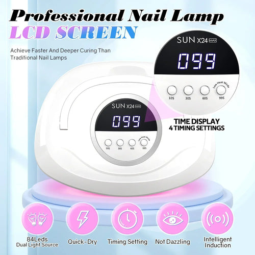 CowLost | uncategorized-380w-uv-led-nail-lamp-with-84-leds-for-manicure-gel-polish-drying |2