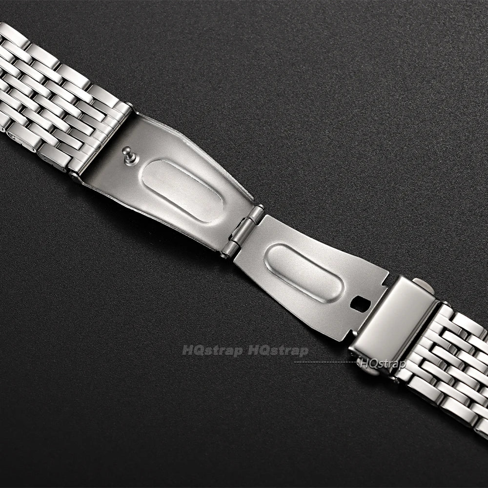 CowLost | product_id-stainless-steel-nine-bead-universal-watch-strap-18-20-22mm-with-folding-buckle |12