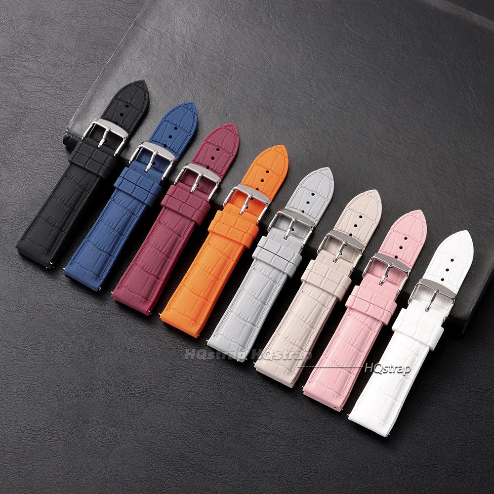 HQstrap Silicone Quick Release Watch Band 20mm 22mm Waterproof Sport Strap Universal