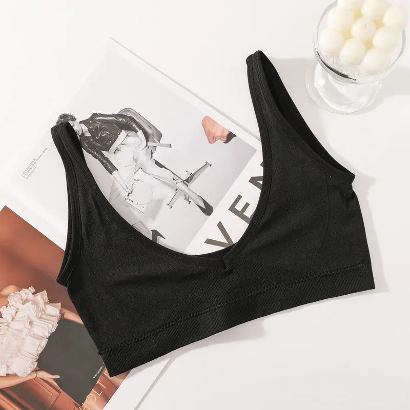 CowLost | product_id-seamless-wire-free-push-up-bra-crop-top-for-women-m-l |12