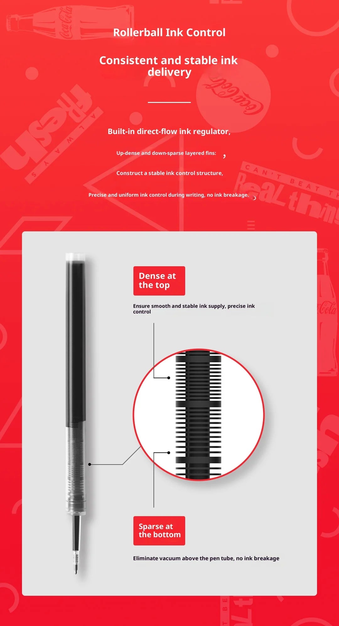 CowLost | product_id-kaco-coca-cola-happy-bubbles-0-5mm-quick-dry-gel-pen-smooth-writing-collectible |10