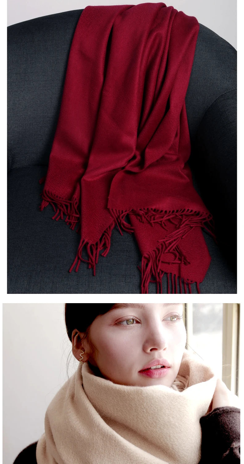 CowLost | wool-scarf-women-thick-cashmere-winter-scars |18