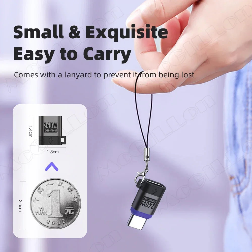 CowLost | product_id-16pin-usb-c-to-usb-c-magnetic-adapter-pd-240w-fast-charging-data-converter-for-iphone-16-15-macbook-samsung-xiaomi |5
