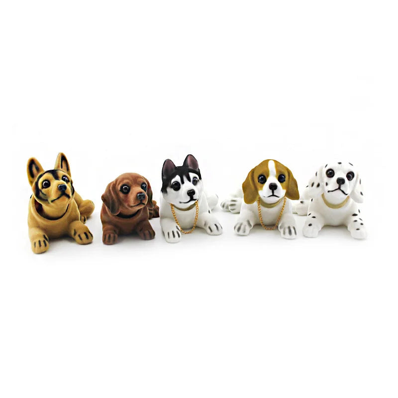 CowLost | car-doll-husky-beagle-st-bernard-shepherd-shake-head-dog-decoration-car-interior-decoration-cute-creative-gift-tabletop-ornament |6