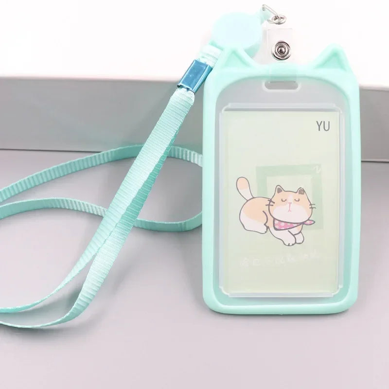 CowLost | uncategorized-cute-cartoon-cat-card-holder-with-retractable-reel-for-bank-id-bus-cards |18