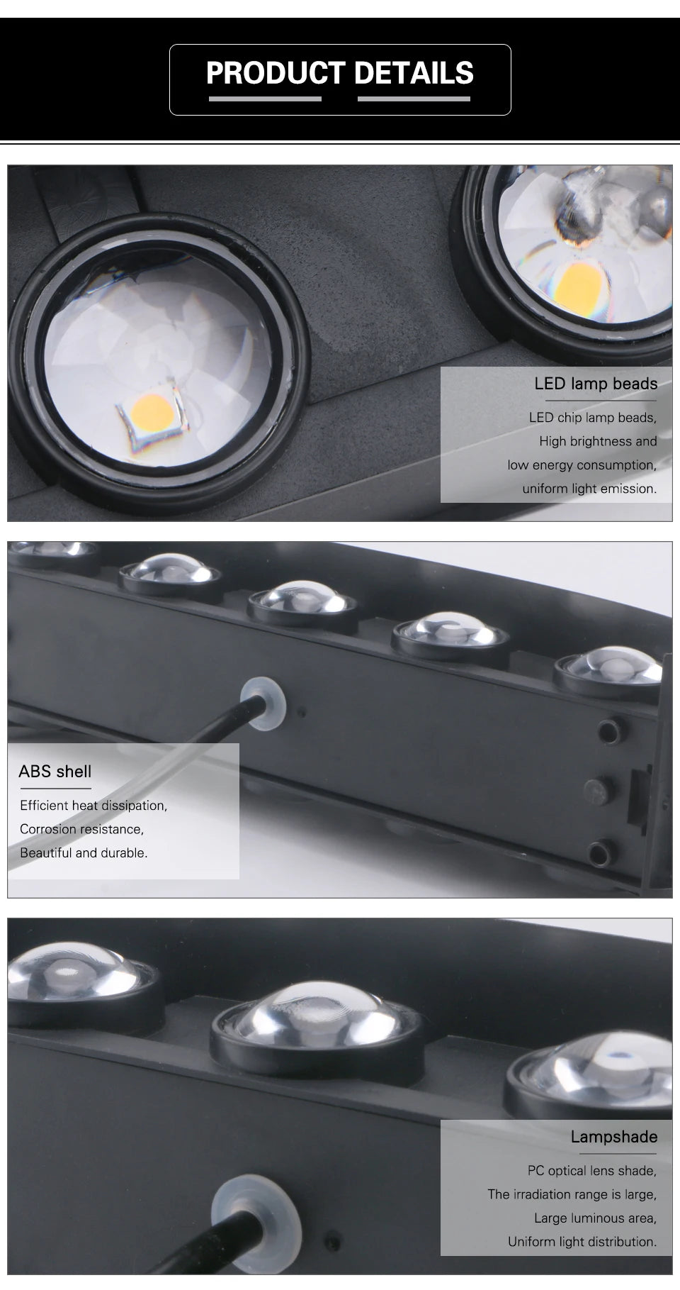 CowLost | product_id-led-wall-lamp-ip65-waterproof-up-down-light-indoor-outdoor-ac110-220v-plastic |14